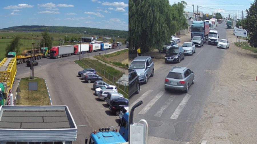 FOTO Matematica Serviciului Vamal: Rând de 5-6 kilometri la vamă. Numărul de camioane care staționează marți #Ziua9
