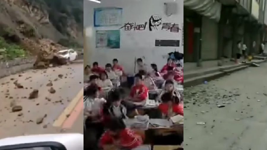 VIDEO Cel puțin un mort și mai mulți răniți după un cutremur în China: Momentul în care elevii unei școli se evacuează