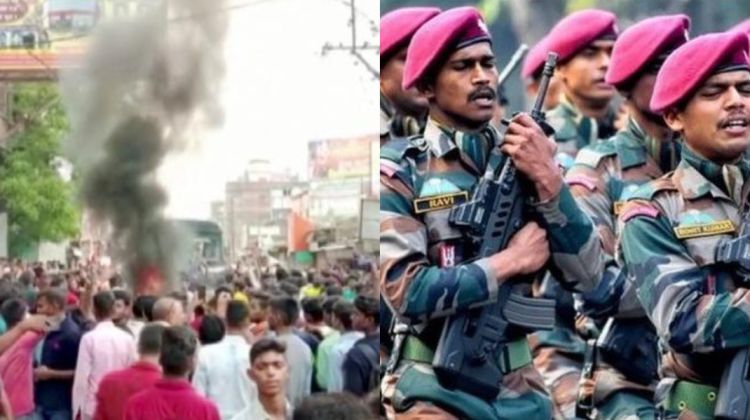 VIDEO Proteste violente în India. Manifestanții au incendiat trenuri și au blocat autostrăzi cheie