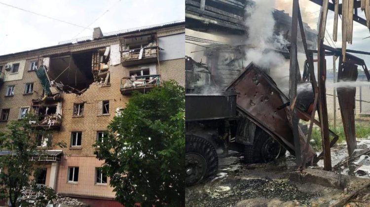 FOTO Atacurile asupra blocurilor de locuit continuă în Ucraina. O femeie a murit cât se bombardau cartiere rezidențiale