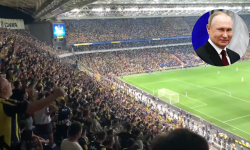 VIDEO Supărați că au pierdut, suporterii turci au scandat numele lui Putin, în timpul meciului cu Dinamo Kiev