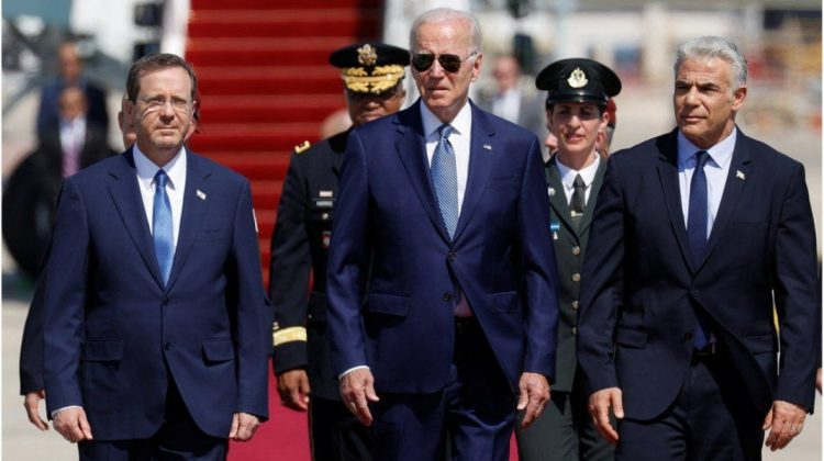 Joe Biden a ajuns la Tel-Aviv, prima destinație din cadrul turneului în Orientul Mijlociu