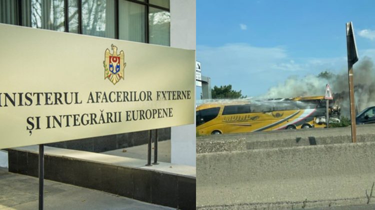 Autocarul cu moldoveni, cuprins de flăcări în Franța: Ce spune Ministerul de Externe?