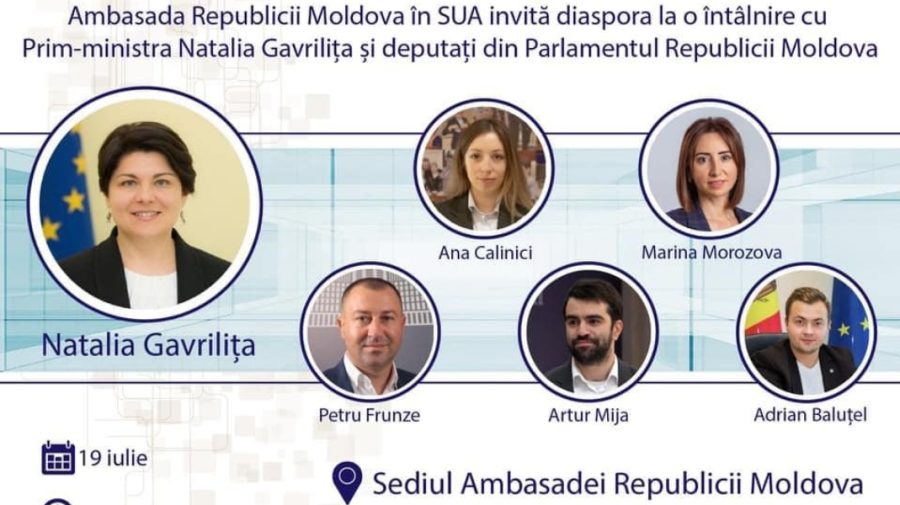 PAS cu raportul către cetățeni a ajuns și la diaspora din SUA. Gavrilița și 5 deputați așteaptă moldovenii la discuții