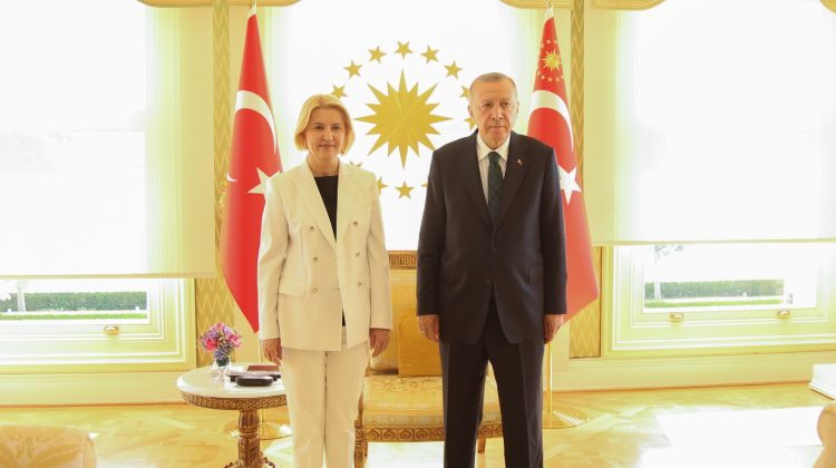 Irina Vlah a dat mâna cu Erdogan la Ankara. Elogiu pentru președintele turc: Partener strategic în asigurarea păcii