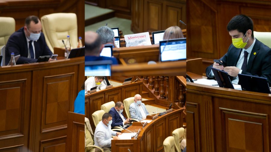 FOTO, VIDEO Dorm, citesc ziare de partid sau navighează pe rețele: Distracțiile deputaților la ședința Parlamentului
