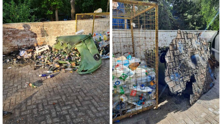 FOTO Bătaie de joc! Zeci de containere din Chișinău – vandalizate sau incendiate în luna iulie