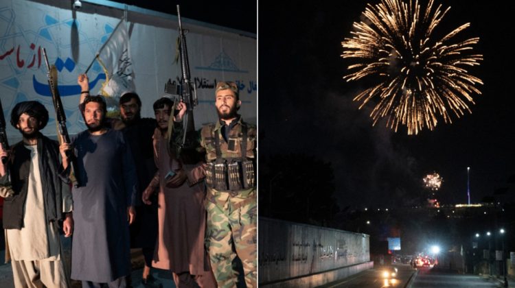 FOTO Artificii și strigăte „Moarte Americii”: Talibanii au sărbătorit cu mult fast un an de la preluarea puterii