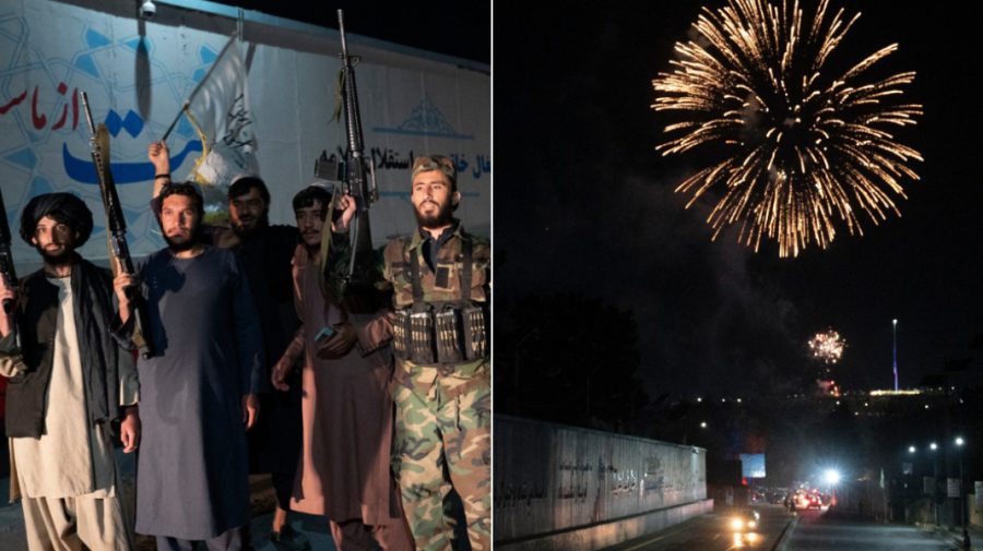FOTO Artificii și strigăte „Moarte Americii”: Talibanii au sărbătorit cu mult fast un an de la preluarea puterii