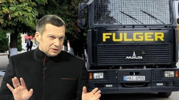 FOTO Atenție, FALS! Propagandistul rus Soloviov scrie că Guvernul a dus Fulgerul în Găgăuzia pentru a anihila proteste