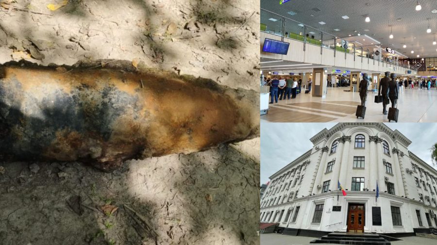 În afară de obuzul ruginit din Prut, explozibile nu au fost găsite în Moldova. Alertele de la Aeroport și CSJ, false