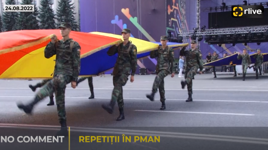 VIDEO Chișinăul se pregătește de sărbătoare! În PMAN au avut loc repetiții pentru Ziua Independenței