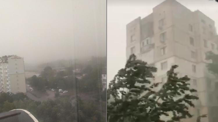 FOTO, VIDEO Natura s-a dezlănțuit! Plouă cu grindină în mai multe sectoare din Capitală