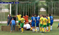 VIDEO S-a lovit și și-a pierdut cunoștința! Cum se simte fundașul clubului „Zimbru”, după meciul cu Dinamo-Auto