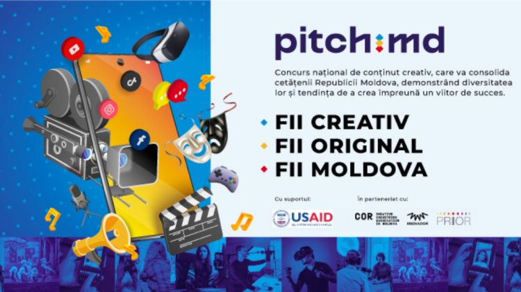 PITCH.MD – concurs pentru oameni creativi și producători de conținut