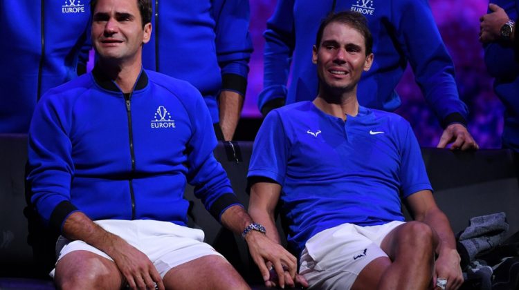 FOTO Plâns în hohote! Tenismanul Federer s-a pensionat. A doua zi, Nadal s-a retras de la Laver Cup