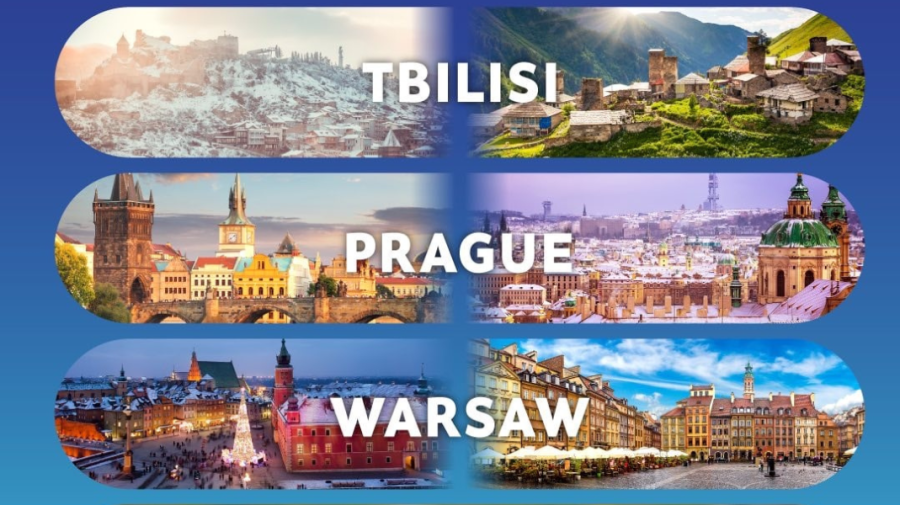 Air Moldova anunță noi zboruri directe! Noul sezon debutează cu zboruri spre Tbilisi, Varșovia și Praga