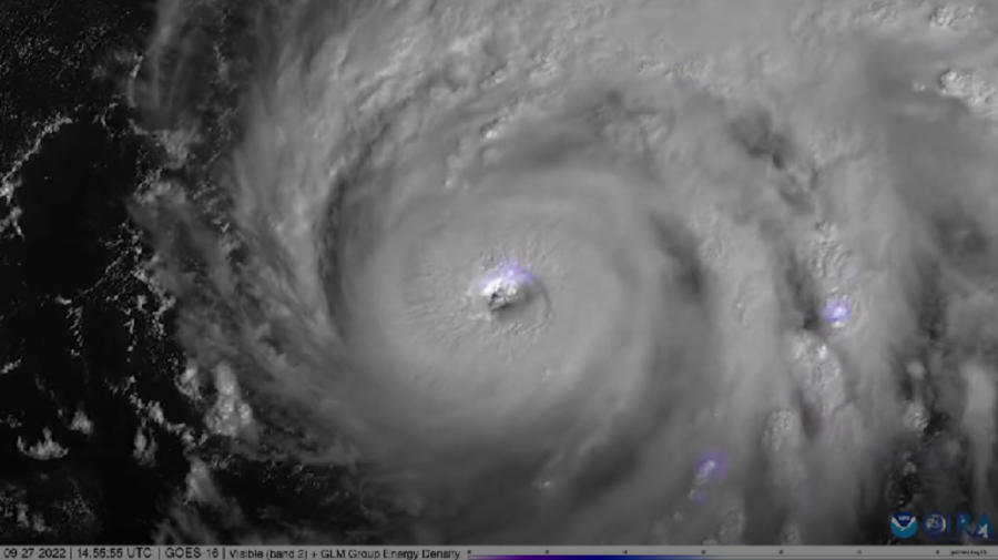VIDEO Imagini impresionante cu uraganul Ian deasupra Golfului Mexic. Cum a fost surprins din satelit