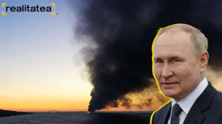 VIDEO Versiuni despre cine a aruncat în aer „podul lui Putin”: Explozia l-ar fi rănit foarte mult