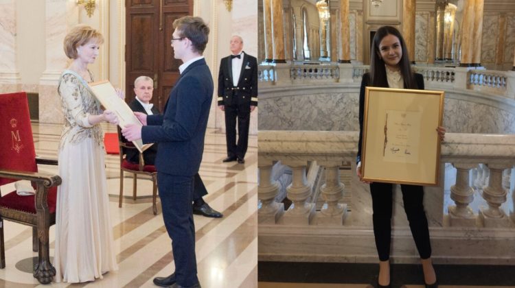 FOTO Performanțele le-au fost apreciate peste Prut. Studenți de la USM, primiți la Palatul Regal din București