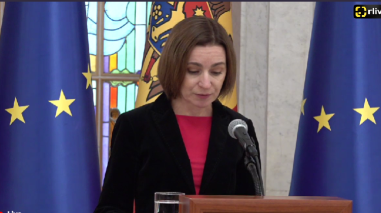 VIDEO Sandu a condamnă încălcarea neutralității Moldovei de către Rusia: Cerem să ne fie respectate hotarele noastre