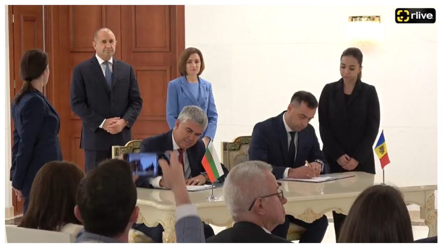 Contract între Energocom și Bulgartransgaz, semnat la Chișinău, în prezența șefei statului și președintelui Bulgariei