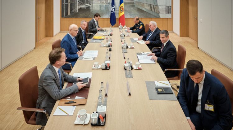 Ministrul Apărării, la Cartierul general NATO. A avut întrevedere cu Mircea Geoană și Thomas Goffus