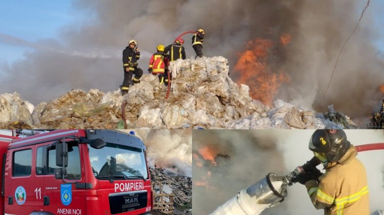 HARTA Au fost săpate fâșii pentru a împiedica extinderea flăcărilor de la depozitul ABS Recycling