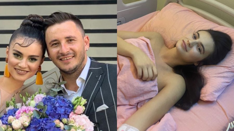 FOTO, VIDEO Emilian Crețu, cu flori la spital. Nina: „Nu pot vorbi. Merci pentru grijă”