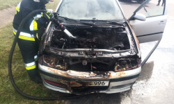 FOTO, VIDEO Un automobil a fost cuprins de flăcări, la Băcioi. Detalii de la IGSU
