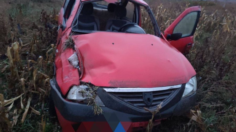 FOTO Accident de groază, la Ialoveni! O femeie a decedat, după ce mașina în care se afla s-a răsturnat