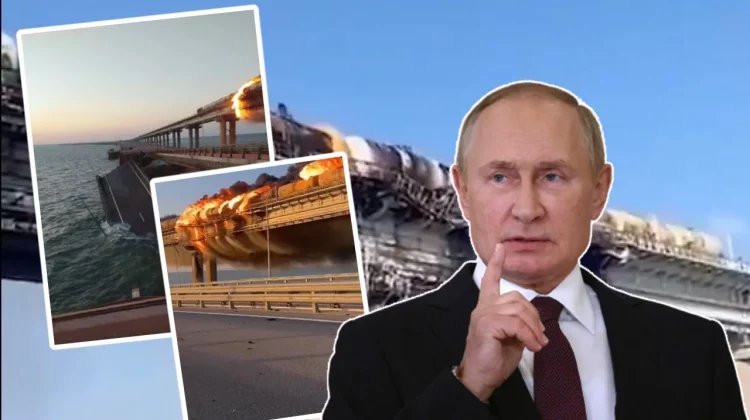 VIDEO Putin, furios! Primele declarații după explozia de pe podul Kerci: Act terorist