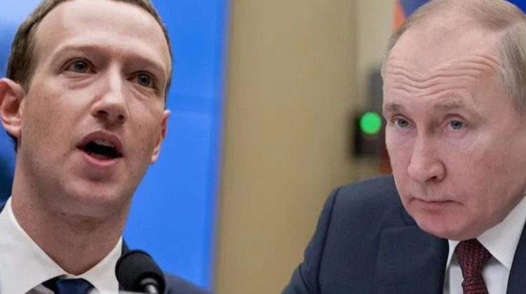 Putin îngheață conturile lui Zuckerberg! Meta, inclusă în lista companiilor implicate în acțiuni de terorism