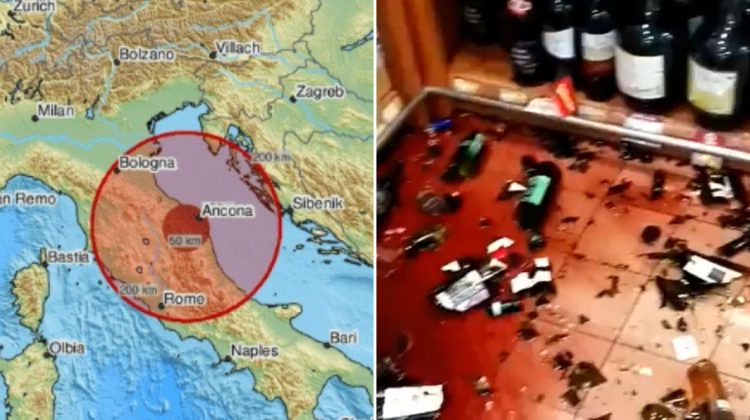 VIDEO Oameni panicați și rafturi distruse: Un cutremur de 5,6 grade a scuturat dis-de-dimineață Italia