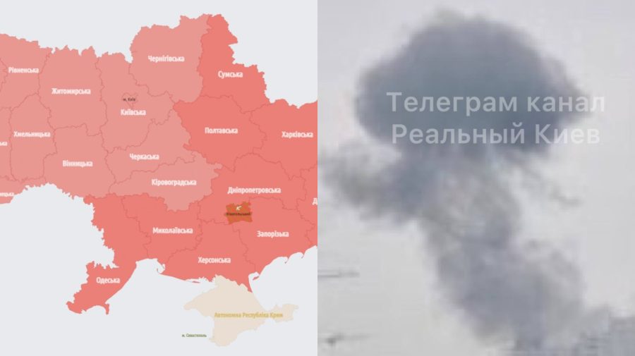 VIDEO În toată Ucraina răsună sirene. Coloane de fum, văzute la Kiev