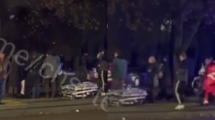 VIDEO Minora tamponată pe un trotuar de la Botanica: Cine se afla la volan?