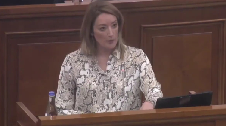 VIDEO Mesaj puternic de la Roberta Metsola în Parlamentul de la Chișinău: Locul Moldovei este în Europa