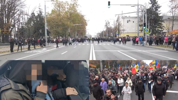 FOTO, VIDEO „Ce ai în mână?” Poliția documentează primii dubioși de la protestul ȘOR. Sunt și minori!