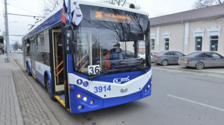 Ruta de troleibuz nr. 36 va avea un program de circulație provizoriu. De ce și până când