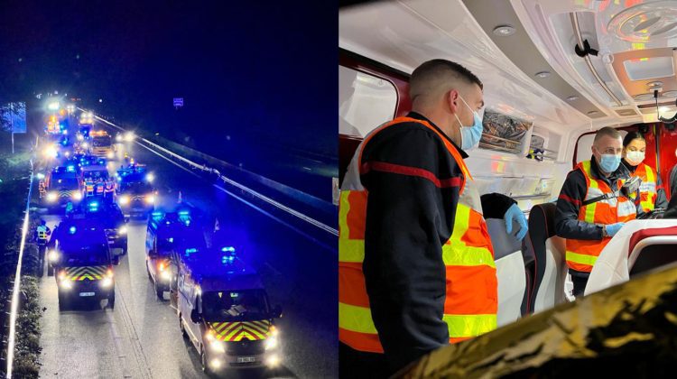 FOTO Accident cu 14 victime în Franța. Trei români, inclusiv un copil, au murit în ajunul Crăciunului