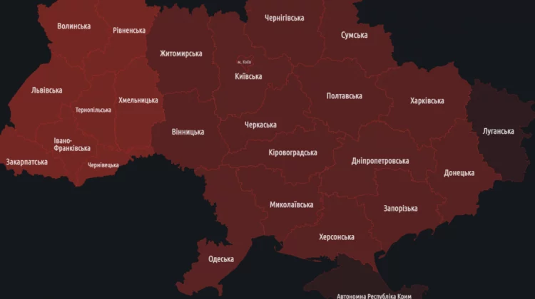 Ucraina, în alertă de atac aerian. Rușii au început bombardarea. Ar intenționa să lanseze 100 de rachete