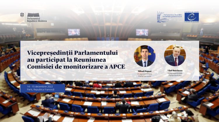 Popșoi și Batrîncea, prezenți la Reuniunea Comisiei de monitorizare a APCE. S-a aprobat un raport față de Moldova