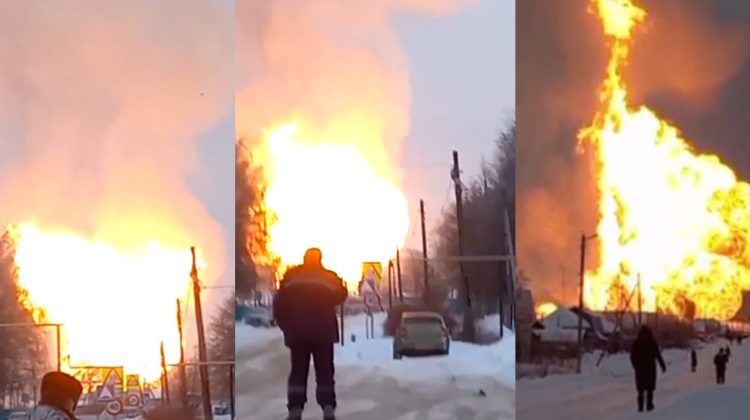 VIDEO Explozie la un gazoduct din Rusia: Bucureștiul anunță dacă România este afectată