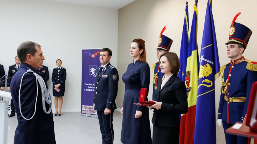 FOTO De Ziua Poliției Naționale, Maia Sandu a transmis un mesaj de felicitare