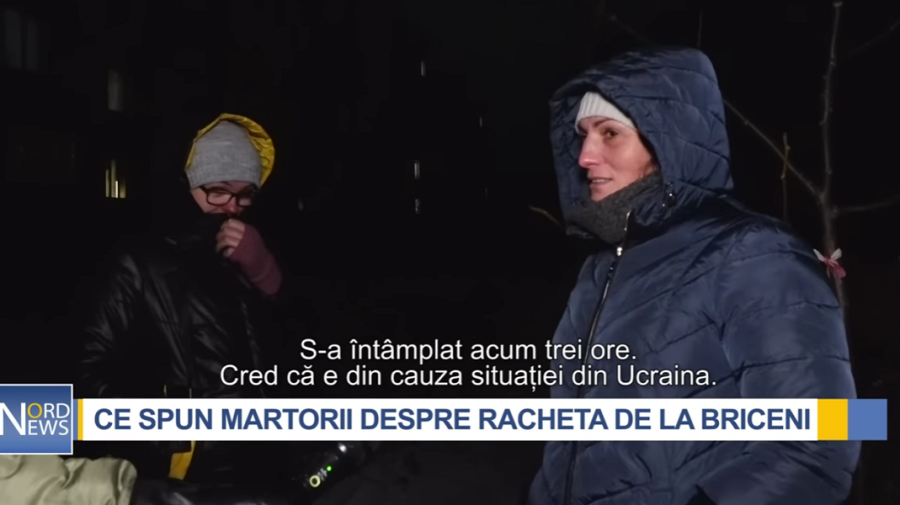 VIDEO Mărturii din Briceni, unde a fost găsită racheta: În depărate s-a văzut un tub lung care se învârtea, căzând jos
