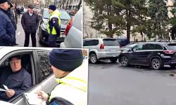FOTO Le-au arătat locul… de parcare?! Șoferii din delegația lui Ignatiev, amendați