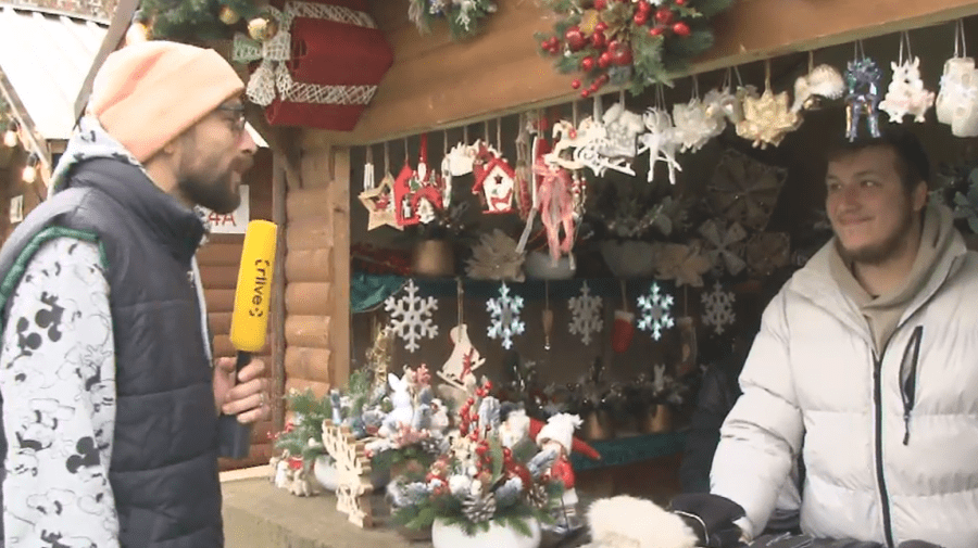 VIDEO Traian Stoianov, în vizită la târgul de Crăciun al Guvernului! Ce puteți cumpăra și care sunt prețurile?