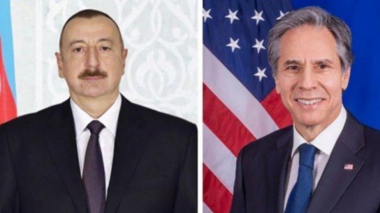 Ilham Aliyev l-a informat pe secretarul de stat al SUA cu privire la situația de pe drumul Lachin-Khankendi