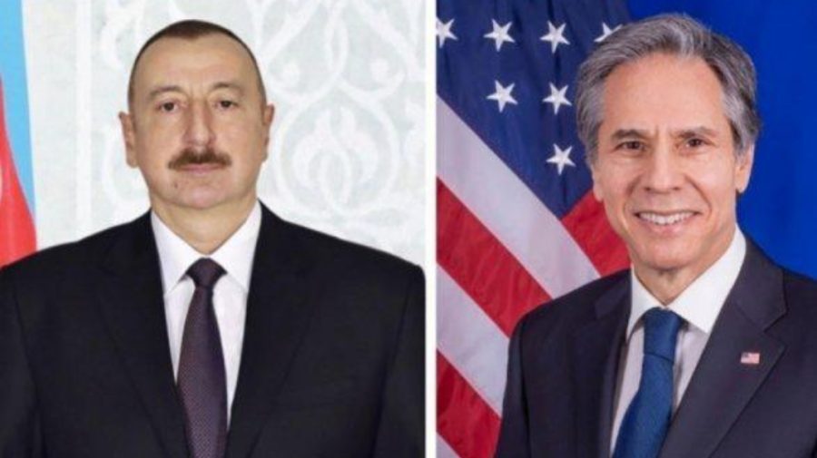 Ilham Aliyev l-a informat pe secretarul de stat al SUA cu privire la situația de pe drumul Lachin-Khankendi