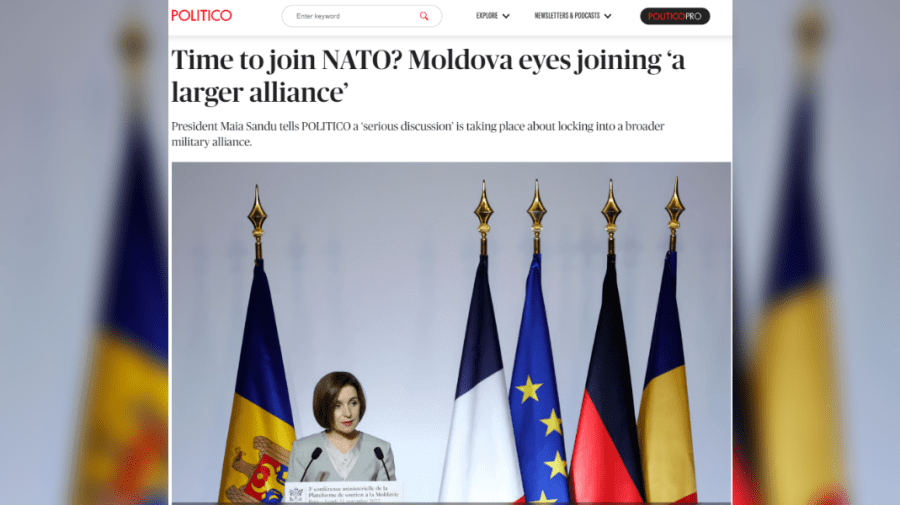 FOTO Declarația că Moldova vrea să se alăture unei „alianțe mai mari” ca NATO face înconjorul presei internaționale